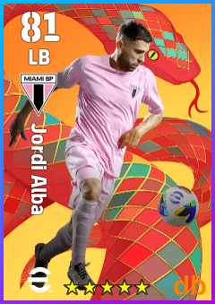 Jordi Alba — LB, OVR 81, MAX 81