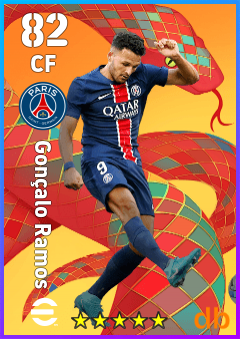 Gonçalo Ramos — CF, OVR 82, MAX 82