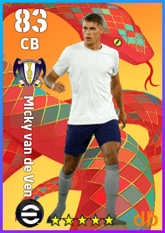 Micky van de Ven — CB, OVR 83, MAX 83