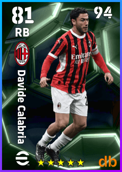 Davide Calabria — RB, OVR 81, MAX 94