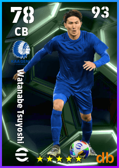 Watanabe Tsuyoshi — CB, OVR 78, MAX 93