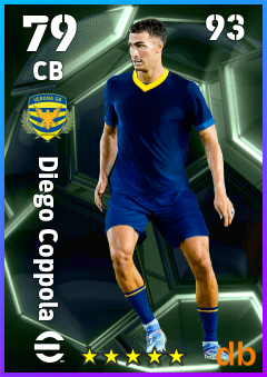 Diego Coppola — CB, OVR 79, MAX 93
