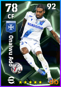 Onaiwu Ado — CF, OVR 78, MAX 92