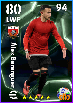 Álex Berenguer — LWF, OVR 80, MAX 94