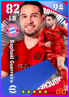 Raphaël Guerreiro — LB, OVR 82, MAX 94