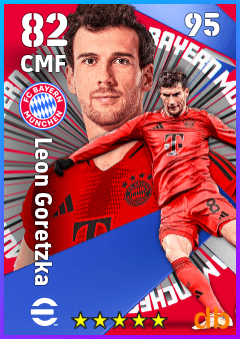 Leon Goretzka — CMF, OVR 82, MAX 95