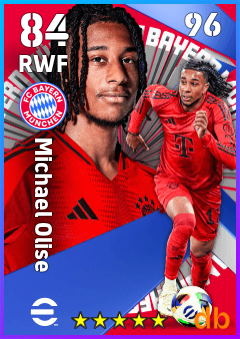 Michael Olise — RWF, OVR 84, MAX 96