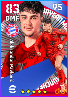Aleksandar Pavlović — DMF, OVR 83, MAX 95
