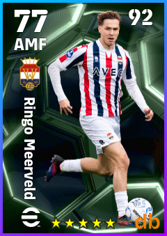 Ringo Meerveld — AMF, OVR 77, MAX 92