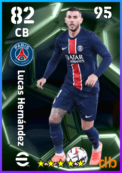 Lucas Hernández — CB, OVR 82, MAX 95