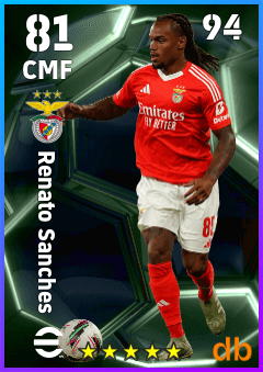 Renato Sanches — CMF, OVR 81, MAX 94