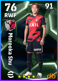 Morooka Shu — RWF, OVR 76, MAX 91