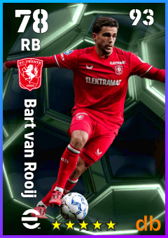 Bart van Rooij — RB, OVR 78, MAX 93