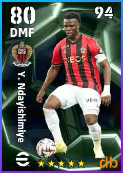 Y. Ndayishimiye — DMF, OVR 80, MAX 94