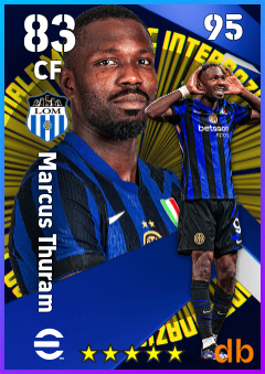 Marcus Thuram — CF, OVR 83, MAX 95