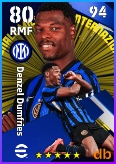 Denzel Dumfries — RMF, OVR 80, MAX 94