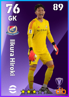 Iikura Hiroki — GK, OVR 76, MAX 89