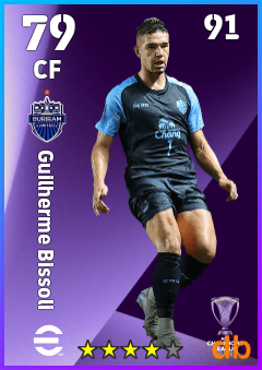 Guilherme Bissoli — CF, OVR 79, MAX 91