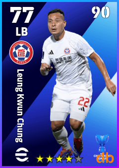 Leung Kwun Chung — LB, OVR 77, MAX 90