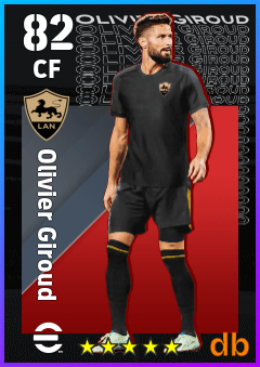 Olivier Giroud — CF, OVR 82, MAX 82