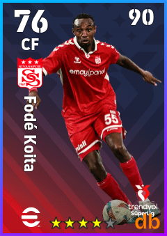 Fodé Koita — CF, OVR 76, MAX 90