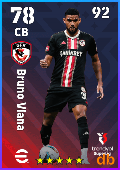 Bruno Viana — CB, OVR 78, MAX 92