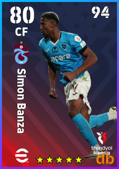 Simon Banza — CF, OVR 80, MAX 94
