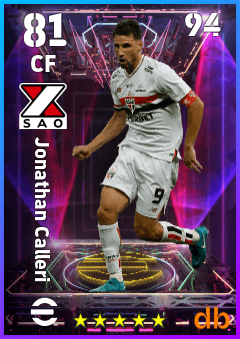 Jonathan Calleri — CF, OVR 81, MAX 94