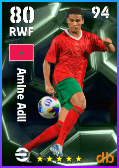 Amine Adli — RWF, OVR 80, MAX 94