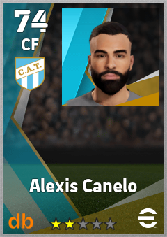 Alexis Canelo — CF, OVR 74, MAX 74