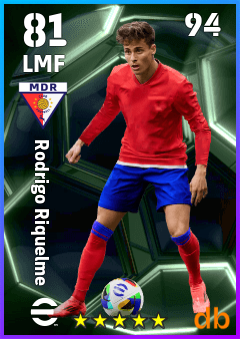 Rodrigo Riquelme — LMF, OVR 81, MAX 94