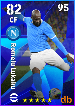 Romelu Lukaku — CF, OVR 82, MAX 95