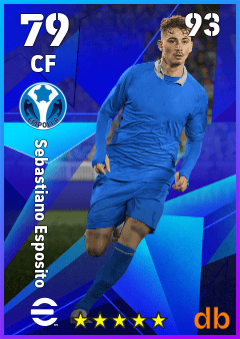 Sebastiano Esposito — CF, OVR 79, MAX 93