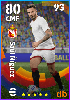 Saúl Ñíguez — CMF, OVR 80, MAX 93