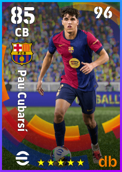 Pau Cubarsí — CB, OVR 85, MAX 96