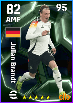 Julian Brandt — AMF, OVR 82, MAX 95