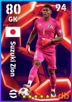 Suzuki Zion — GK, OVR 80, MAX 94