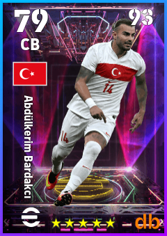 Abdülkerim Bardakcı — CB, OVR 79, MAX 93