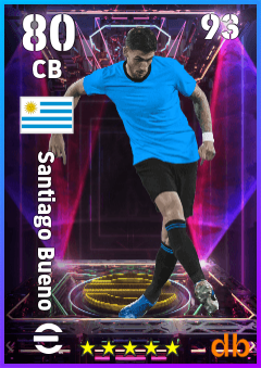 Santiago Bueno — CB, OVR 80, MAX 93
