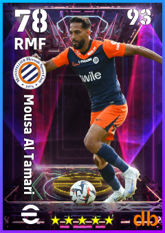 Mousa Al Tamari — RMF, OVR 78, MAX 93