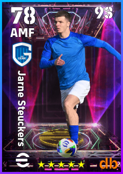 Jarne Steuckers — AMF, OVR 78, MAX 93