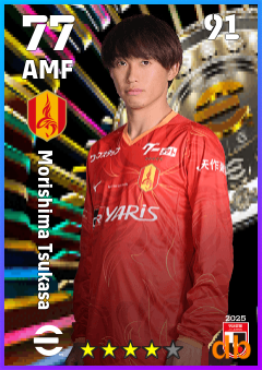 Morishima Tsukasa — AMF, OVR 77, MAX 91