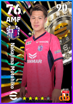 Nakajima Motohiko — AMF, OVR 76, MAX 90