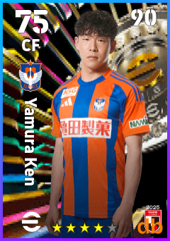 Yamura Ken — CF, OVR 75, MAX 90