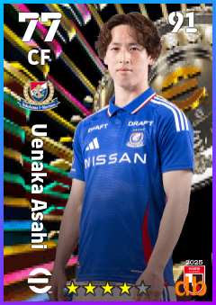 Uenaka Asahi — CF, OVR 77, MAX 91