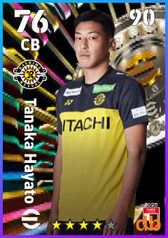 Tanaka Hayato — CB, OVR 76, MAX 90