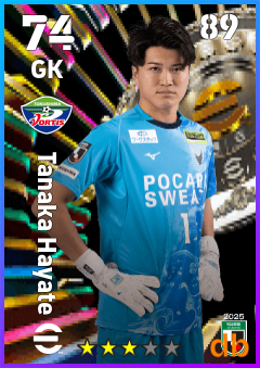 Tanaka Hayate — GK, OVR 74, MAX 89