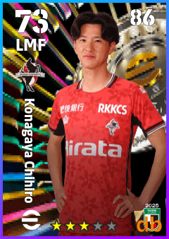 Konagaya Chihiro — LMF, OVR 73, MAX 86