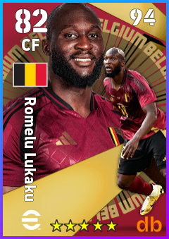Romelu Lukaku — CF, OVR 82, MAX 94