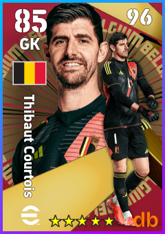Thibaut Courtois — GK, OVR 85, MAX 96